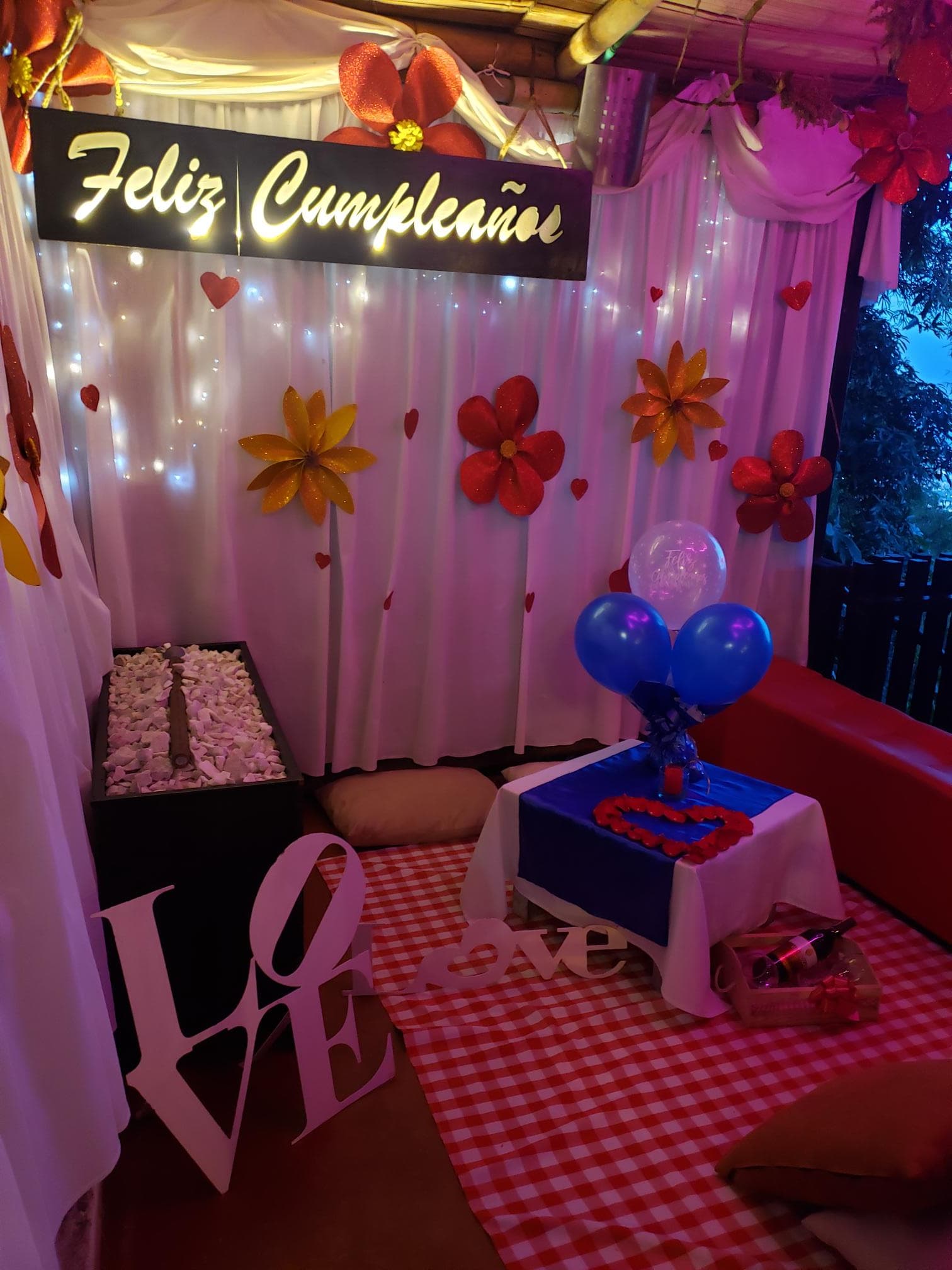 cumpleaños romantico